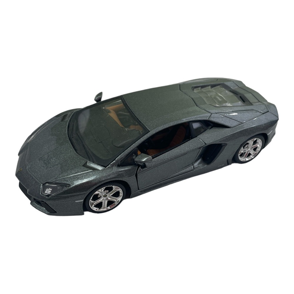 Maisto Lamborghini‎ Aventador Metal Model Car 01833 Scale 1/24 Gray LP700-4 EUC